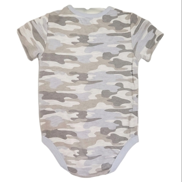 K1323 * Kids Headquarters Camo Little Dino Onesie Gray Size 12M - Picture 3 of 7
